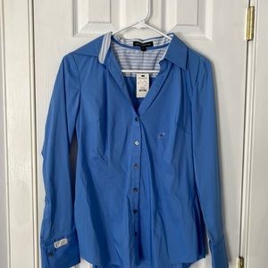 Blue button down shirt